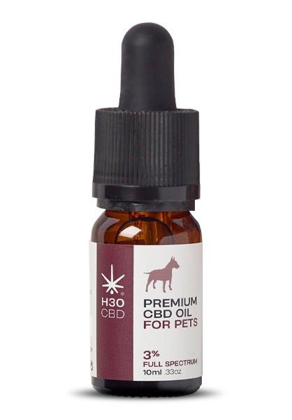 Aceite H30CBD 3% FULL SPECTRUM - Reduce el estrés y alivia el dolor para Mascotas. Perros y Gatos.